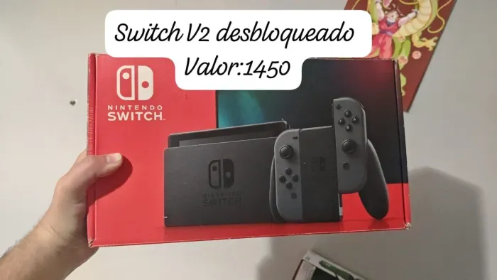 Nintendo Switch V2 desbloqueado ler descrição