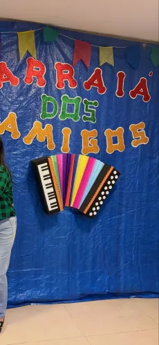 Sanfona decorativa em EVA