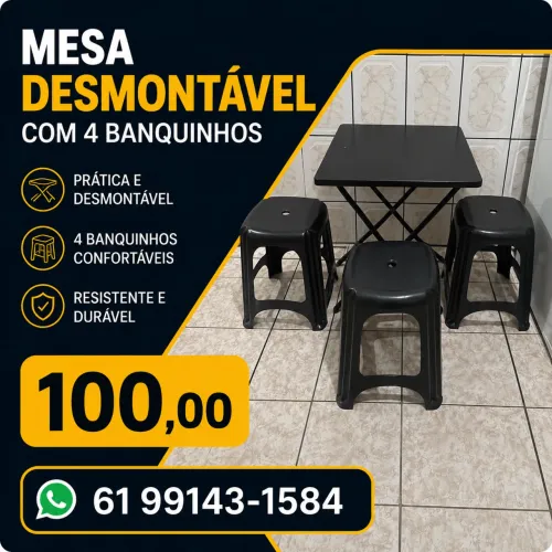 Mesa desmontável 