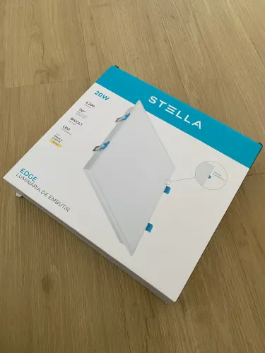 04 Painéis Luminárias Stella Embutir 20W - NOVOS NA CAIXAS