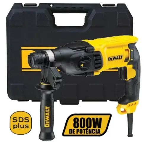 Martelete Perfurador Rompedor SDS 800W Kitbox D25133K Dewalt