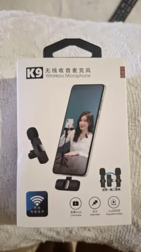 Microfone Sem Fio K9 para Celular - Pouco Usado