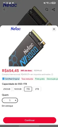 Ssd 1tb netac