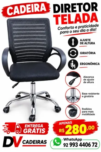 Cadeira Diretor Telada