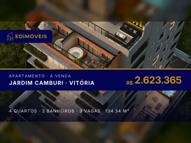 Seu novo lar em Jardim Camburi: Apartamento 4 suítes, conforto e privacidade