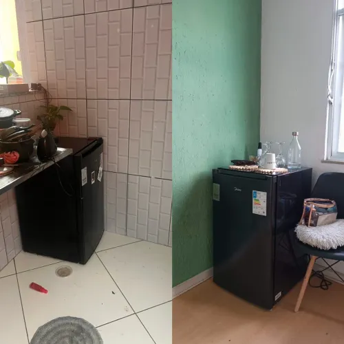 Vendou troco frigobar