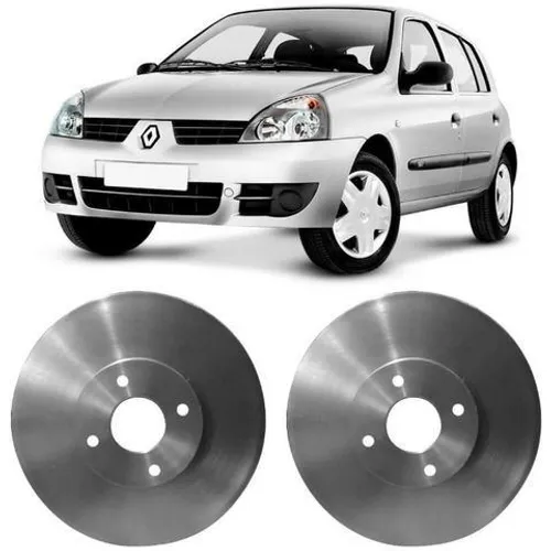 Disco Freio Renault Clio/Logan/Megane/Sandero/Twingo 1.0/1.6 99 a 2016 Dianteiro Sólido