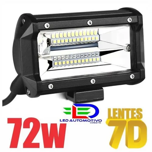 Farol de Led 72w 7D Off Road