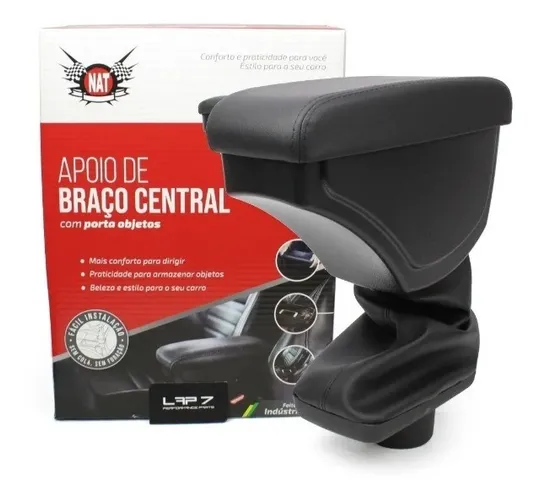 Apoio Descanso Encosto Braço Ford New Fiesta Até 2020 Preto