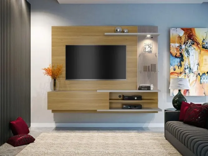 Painel Home Suspenso TV até 60 Polegas 1.80M. Produto Novo Direto da Fábrica!