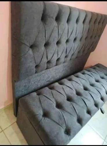 Conjunto de cabeceira e bau recamier 1.40