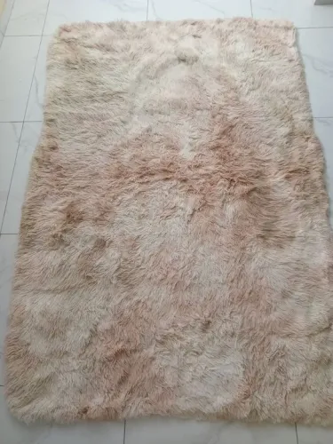 Tapete Pelúcia Bege Claro