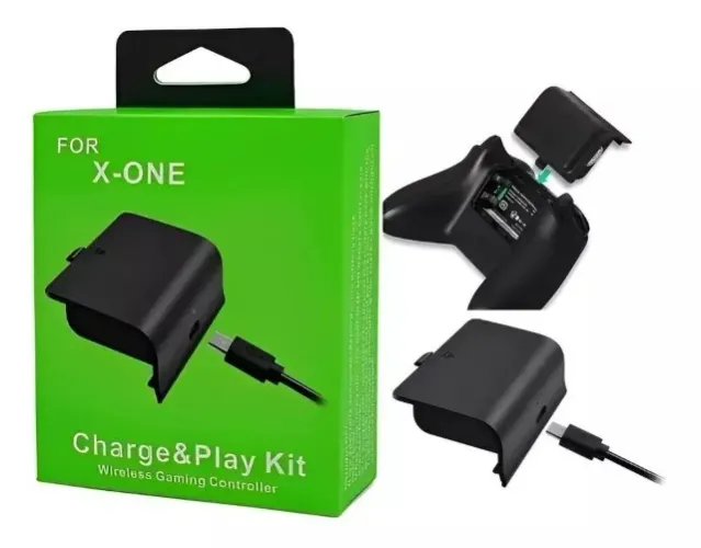 Bateria Carregador Controle Xbox One Com Cabo - Novo