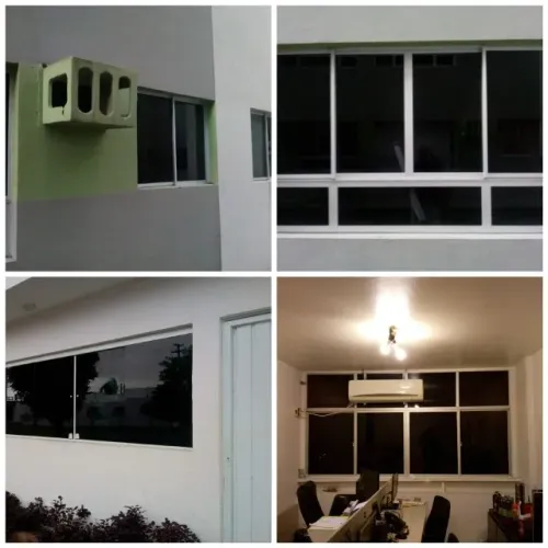 Revestimento fumê e blackout em portas e janelas de vidro em geral 