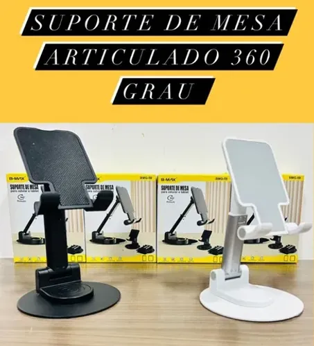 Suporte Celular E Tablet Para Mesa B-max Bmg-59 Rotação 360