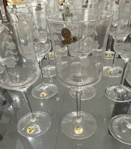 Copos de Cristal Italianos - Vilca - PbO 24%, o Melhor!