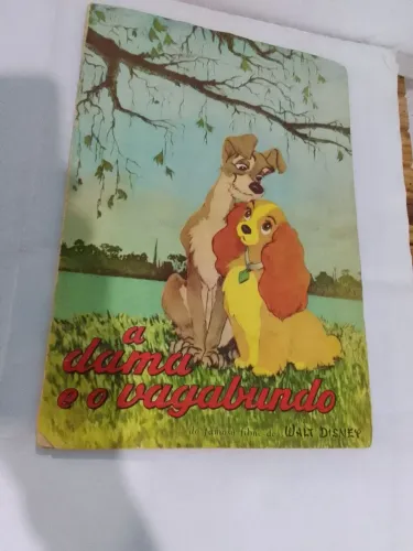 Álbum figurinhas Disney A dama e o vagabundo antigo completo um sonho de infância 