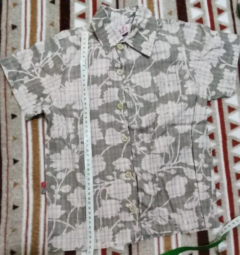 Camisa xadrez masculina manga curta