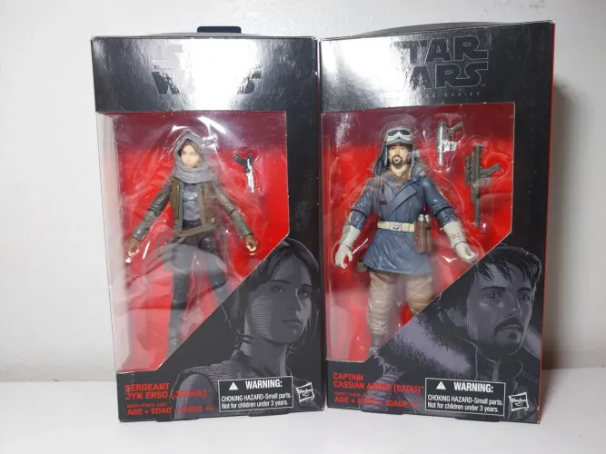 Figuras Jyn e Cassian Star wars black series