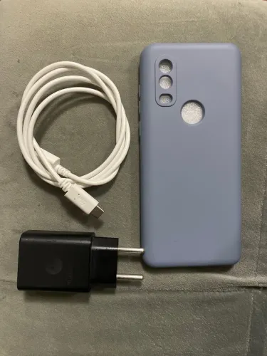 Carregador Motorola + Capinha + Cabo USB-C