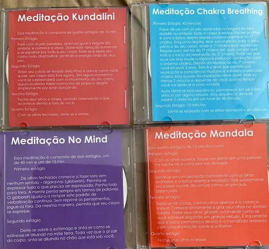 4 CDs de meditação guiada 