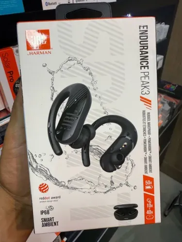 JBL Endurance Peak 3 - Fones de Ouvido Esportivos à Prova d'Água