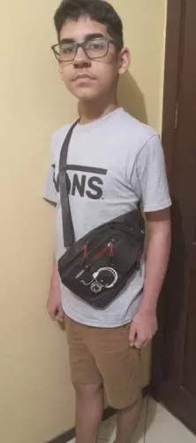 Bolsa de Ombro Preta - Estilo Casual