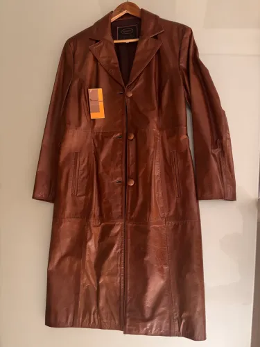 Vendo sobretudo de couro legítimo, novo!!!