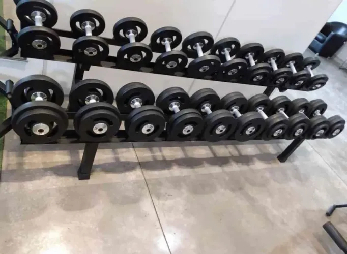 Mesa de dumbells montados injetados