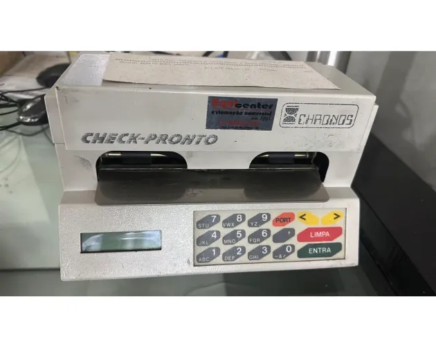 Máquina de cheques CHONOS cheque ponto em perfeito estado  