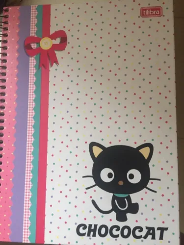 Caderno chococat 10 matérias