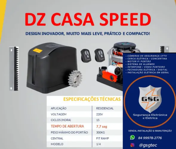 Promoção Motor residencial para portão até 400kg 