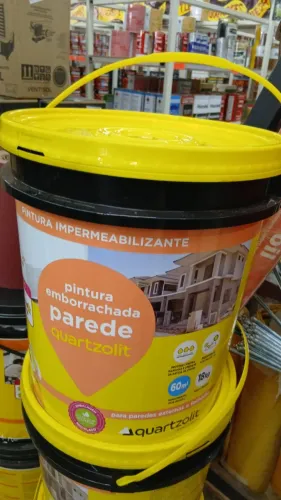 Pintura impermeabilizante parede quartzolit  rende 60m a vista apenas R$199,90 