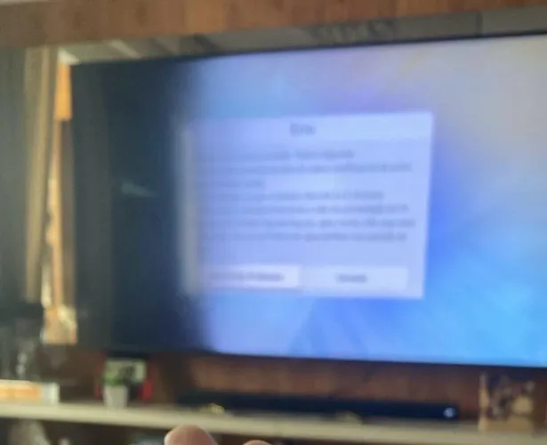 Tv Samsung 75 polegadas com mancha na tela