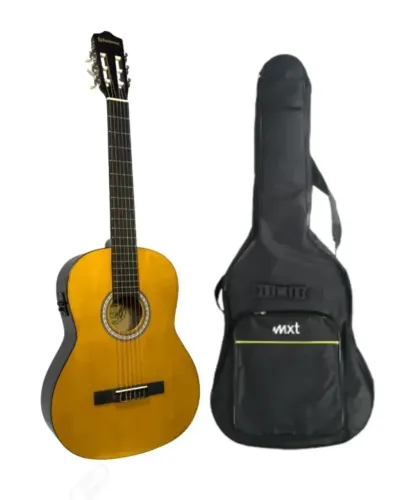 KIT-VIOLAO ELETRO-ACUSTICO MARCA WALDMAN + Capa Violão Luxo Mxt Acolchoada 