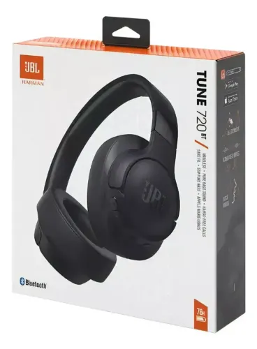 Fone De Ouvido Jbl Tune 720bt Bluetooth Bateria De Até 76hr