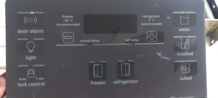 Placa eletrônica do display Refrigerador GE side by side Profile PEZS2LFBFSS 