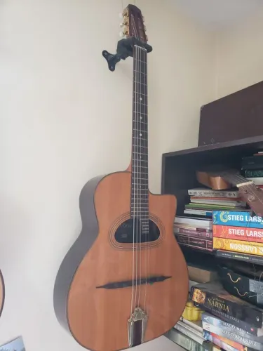 Violão tipo jazz manouche cigano Django Reinhardt, Hofma Grande Bouche YD-40