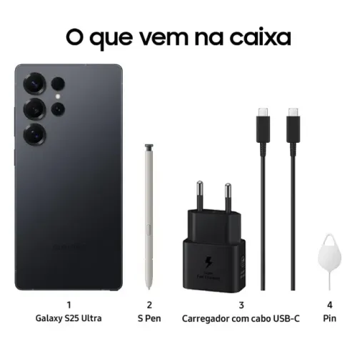 Samsung Galaxy S25 Ultra 5G 512 - NOVO - NA CAIXA