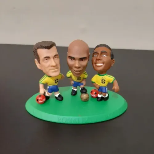 Trio Especial Minicraques Coca-Cola Copa do Mundo 1998 Dunga Ronaldo Romário