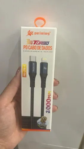 Cabo Carregador Turbo 30w De 2 Metros Para iPhone