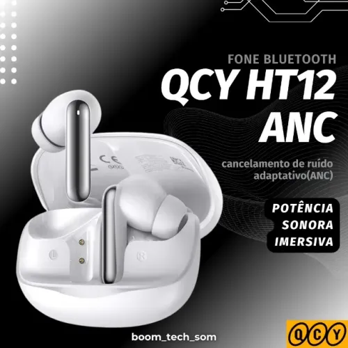 Fone Sem Fio QCY N50 ANC Bluetooth | Garantia | Bateria de 28h | Pronta Entrega