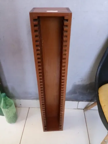 suporte madeira porta cd dvd 40 unid