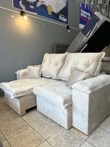 Sofá retrátil pronta entrega 