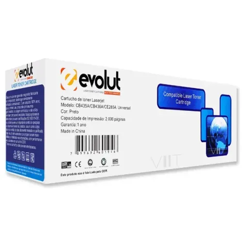 Cartucho Toner Compatível 35A, 36A, 85A Evolut