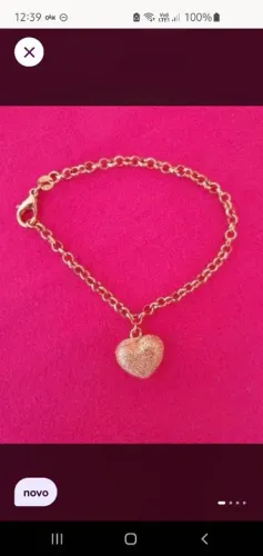 Pulseira coração