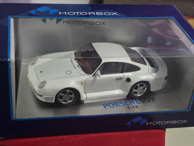 Miniatura 1:18 porsche 959 exoto novo raro branco perolizado