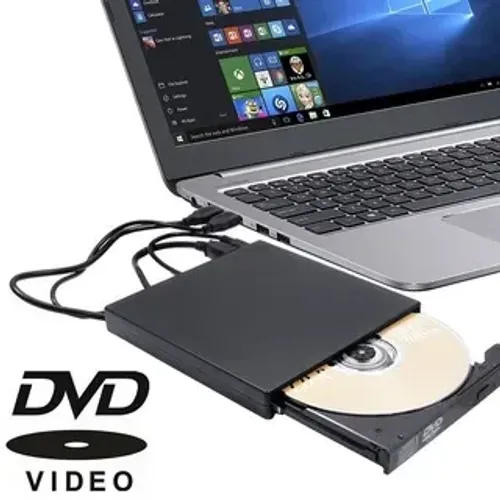 Unidade DVD Externa Blueray - Drive Gravador Leitor Cd e Dvd Externo USB