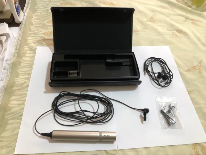 Microfone lapela com fio shure ecm-77b