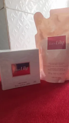 Perfume love lily +brinde refil hidratante 